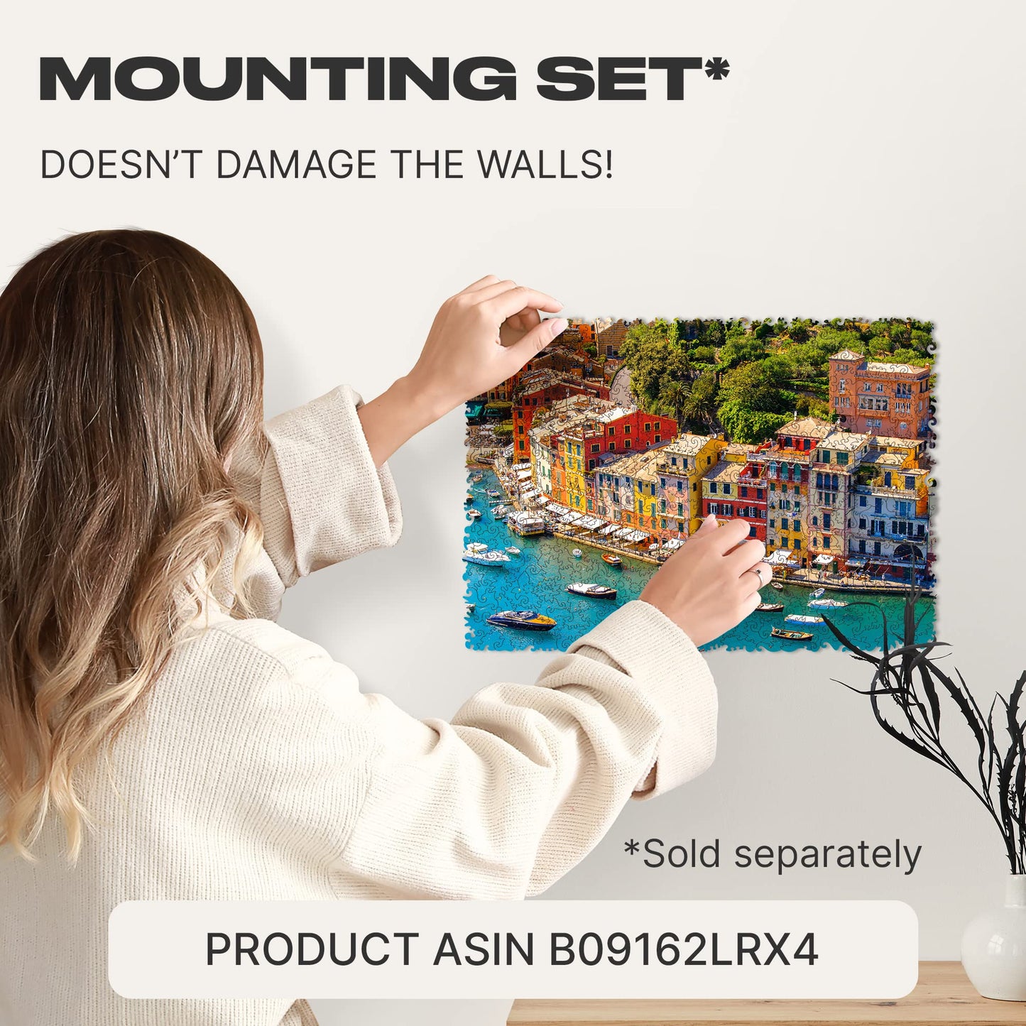 Unidragon Wooden Jigsaw Puzzles - Nature Italian Riviera, 500 Pcs, King Size 16.9'X11.8', Beautiful Gift Package, Unique Shape Best Gift For Adults And Kids