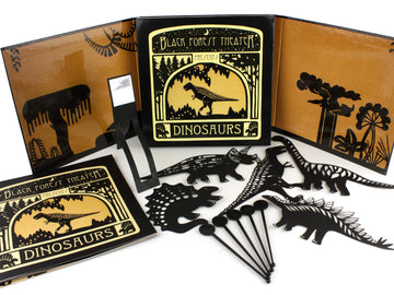 Black Forest Theater Presents - DINOSAURS - Interactive Shadow Puppet Book with Puppets