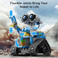 Mibido Robot Building Kit - 5-in-1 Remote Control STEM Toy for Kids, Ages 8-14, Medium to Large, Blue, Plastic, 488 Pieces