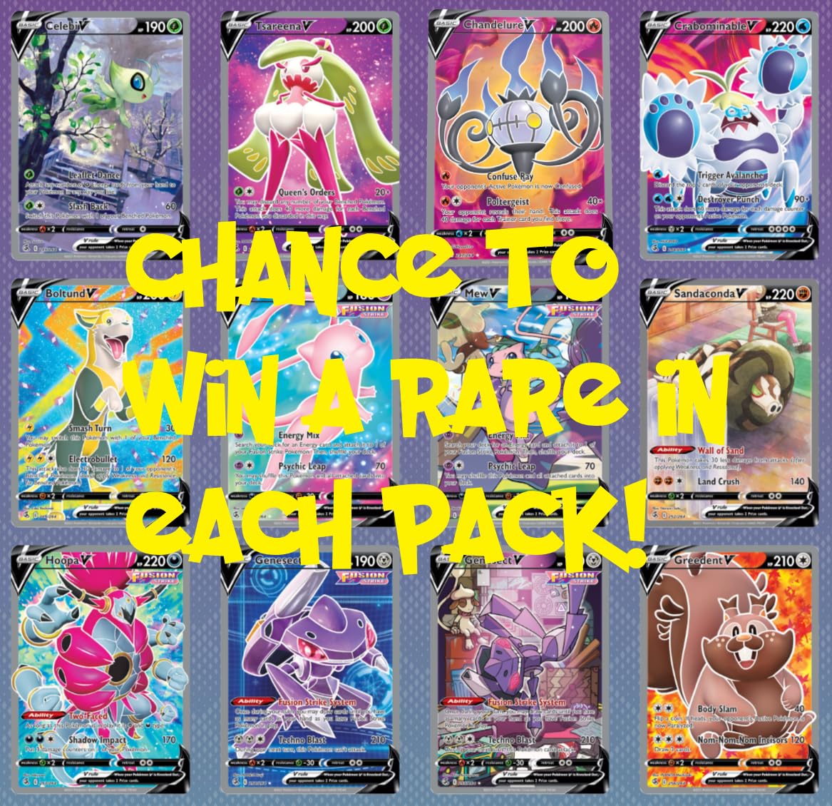 Pokemon TCG: decorative replica blade & Shield Fusion Strike 4 Booster Packs
