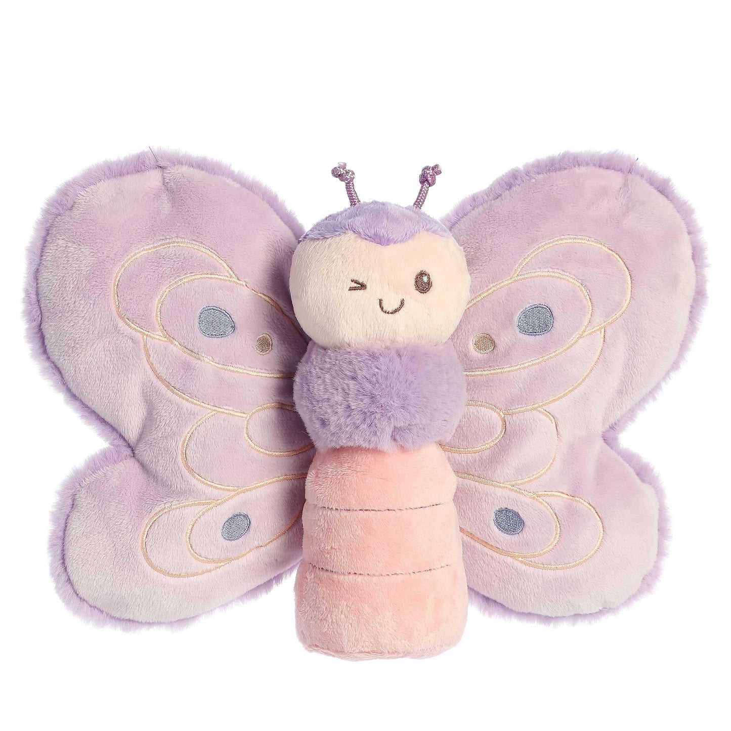 Aurora Playful Flutterflies Flutterfly Baby Stuffed Animal - Soft & Cuddly Toy - Imaginative Play - Purple 12.5 Inches