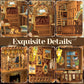 CUTEBEE Book Nook Kit - DIY Miniature House Dollhouse Kit for mature-themed and Teens  Booknook Bookshelf Decor Alley Model Build with LED Light  Gifts for Family and Friends (Eternal Bookstore)