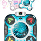 Kidzlane Light Up Dj Dance Mat For Kids - Bluetooth & Aux Compatible - 3 Fun Arcade Games With 5 Difficulty Levels - Detachable Discoball & Fairytail - Adjustable Volume - Ages 6+