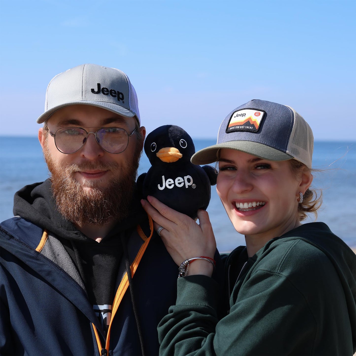 Jeep Stuffed Animal Plush Duck - Black, Small, Polyester - Perfect for Enthusiasts, Model B0CCSV15ZF