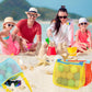 MARFOREVER 3 Pack Beach Toys Mesh Beach Bag Seashell Bag Sand Toy Shell Collecting for Holding Shells Swimming Pool Storage with