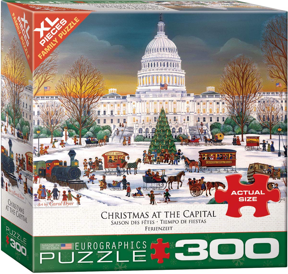 Christmas At The Capitol Family Puzzle 300Pc