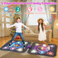 Upgraded Dance Mat For Kids, Single & Double Players Mode Electronic Dance Pad With Light-Up 12-Button Wireless Bluetooth 5 Game