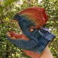 Gemini&Genius Dinosaur Toys Dilophosaurus Hand Puppets Halloween Scary Toys Soft Rubber Role Play Animal Head Puppets, Toy Gifts