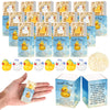 Yookeer 36 Sets Pocket Hugs Bulk Gift Emotional Angel Duck Resin Positive Figurine Angel Duck with Inspirational Box, Office Gif