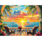 Puzzles for mature-themeds 500 Pieces  Jigsaw Puzzles 500 Pieces mature-themed Puzzles Ocean Sunset Puzzle Recycled Cardboard Funny Challenging Puzzle Game Family Activity Nights Gift Toy 20.5x15inch