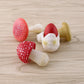 GUFOPONAS 1.5Inch Mushroom Toy Set Fantastic Fungi Figure 4PCS Realistic Life Cycle of Mushroom Decor for Diorama Projects Kids