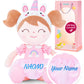 Gloveleya Personalized Doll With Your Name - Cute Pink Unicorn Custom Soft Plush Doll For Girls Plush Doll Customized Gifts - Muñecas De Trapo Personalizadas Para Niñas