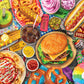 Buffalo Games Fun Fair Food 1000 Piece Jigsaw Puzzle - Large Multicolor Cardboard - Model 12729 for Adults, Perfect for Game Nights