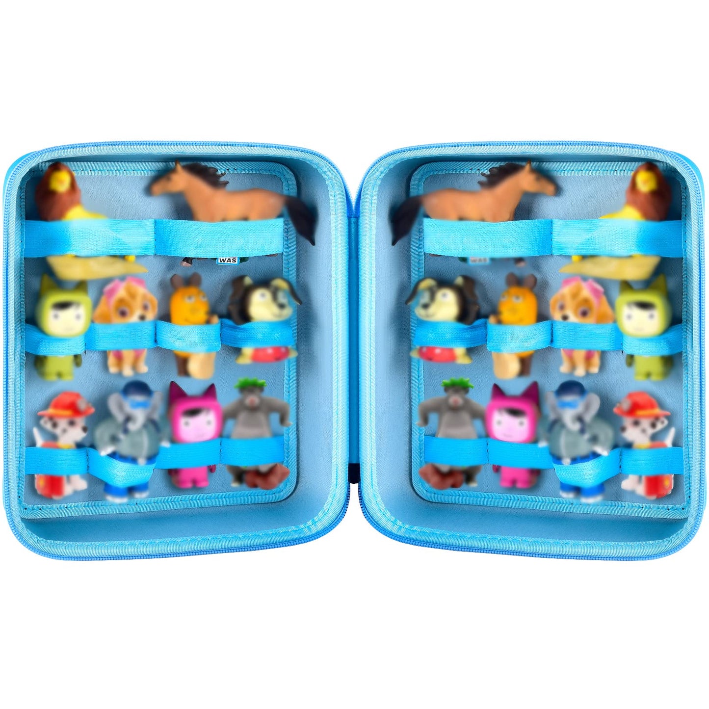 Paiyule Case Compatible With Tonies Figures Audio Play Character, Figurine Storage Holder For Toniebox Characters For Kids, Toy Organizer Box(Bag Only) Blue