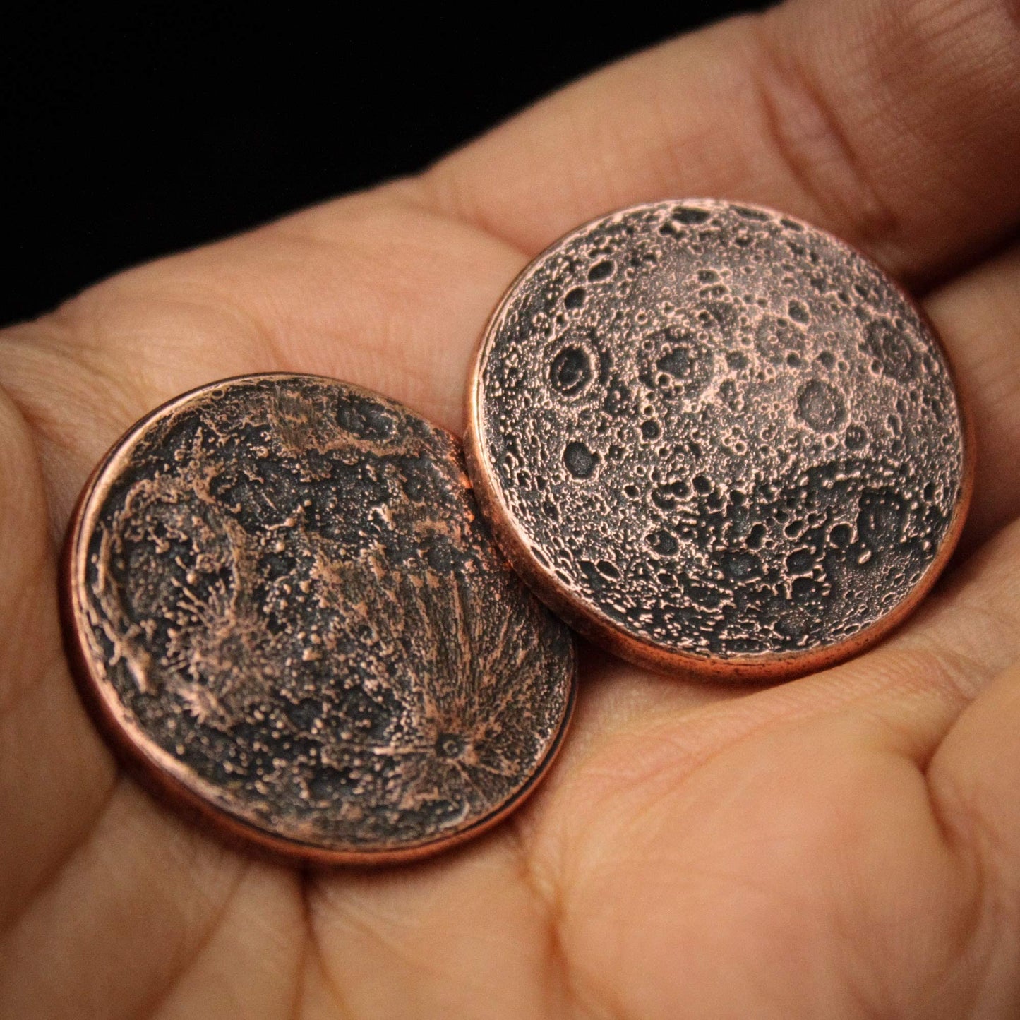 Copper Moon Coin | Lunar Reminder Token | Handmade By Shire Post Mint |