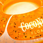 CocoNut Float Tangerine Orange Glitter Pool Float - Inflatable Ring Float - Durable Long Lasting 3.5 Foot Lounge Tube and Water