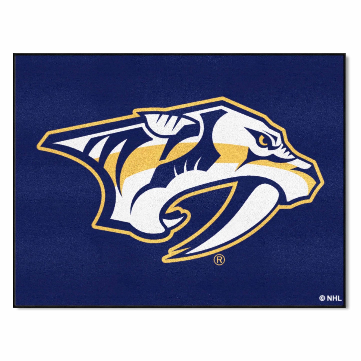 FANMATS 10580 NHL - Nashville Predators All-Star Mat | Blue | 33.75x42.5 | Predator Head Primary Logo