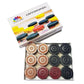 Craftsman Carrom Coin Set Of 24 Coins + 1 Stricker For Champions Play. Carrom Coins+Stricker