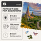 Unidragon Original Wooden Jigsaw Puzzles - Nature Chiang Mai, 125 Pcs, Small 9'X6.2', Beautiful Gift Package, Unique Shape Best Gift For Adults And Kids