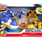 Jada Toys Transformers Rescue Bots Academy Bumblebee Vs. Chase Bumper Cars Rc Twin Pack, Toys For Kids, Blue And Yellow