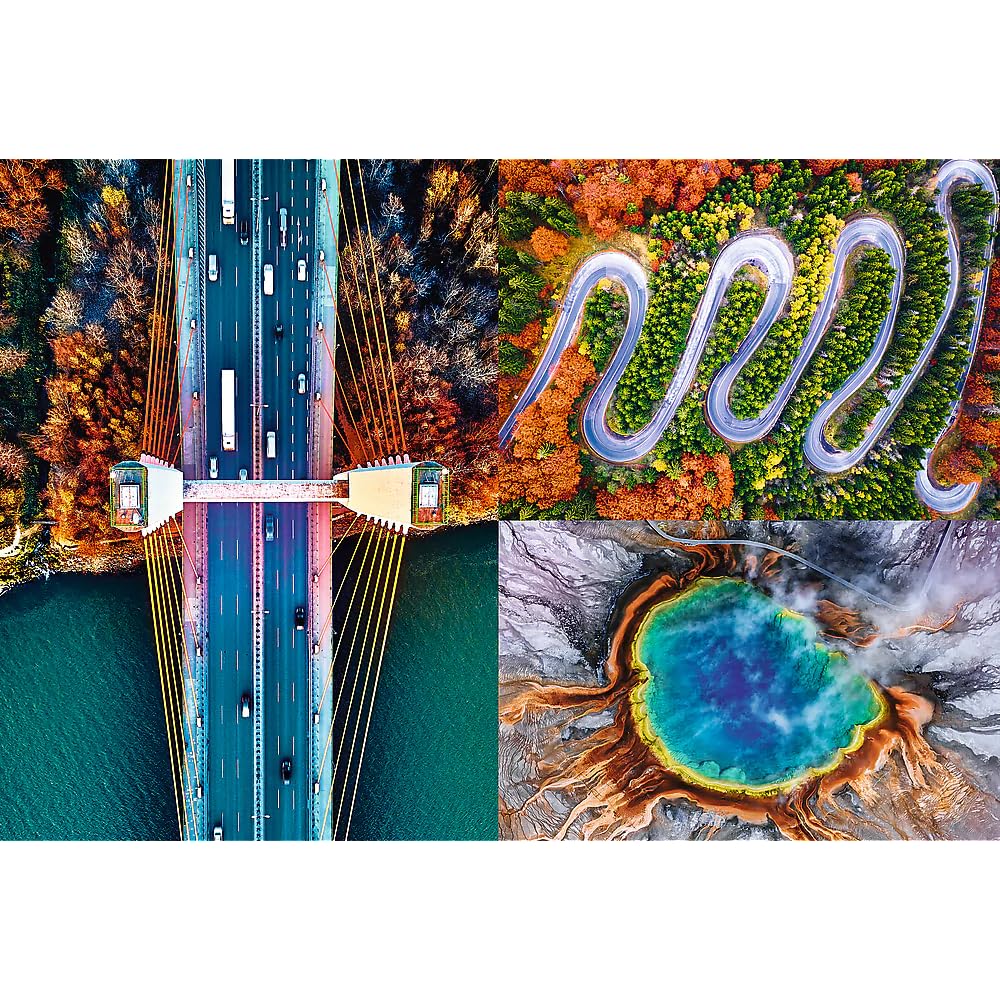Trefl -1500 Pieces, Thickest Cardboard, Organic, ECO, Aerial Landscape, Collage, Entertainment for Adults and Children from 12 Y