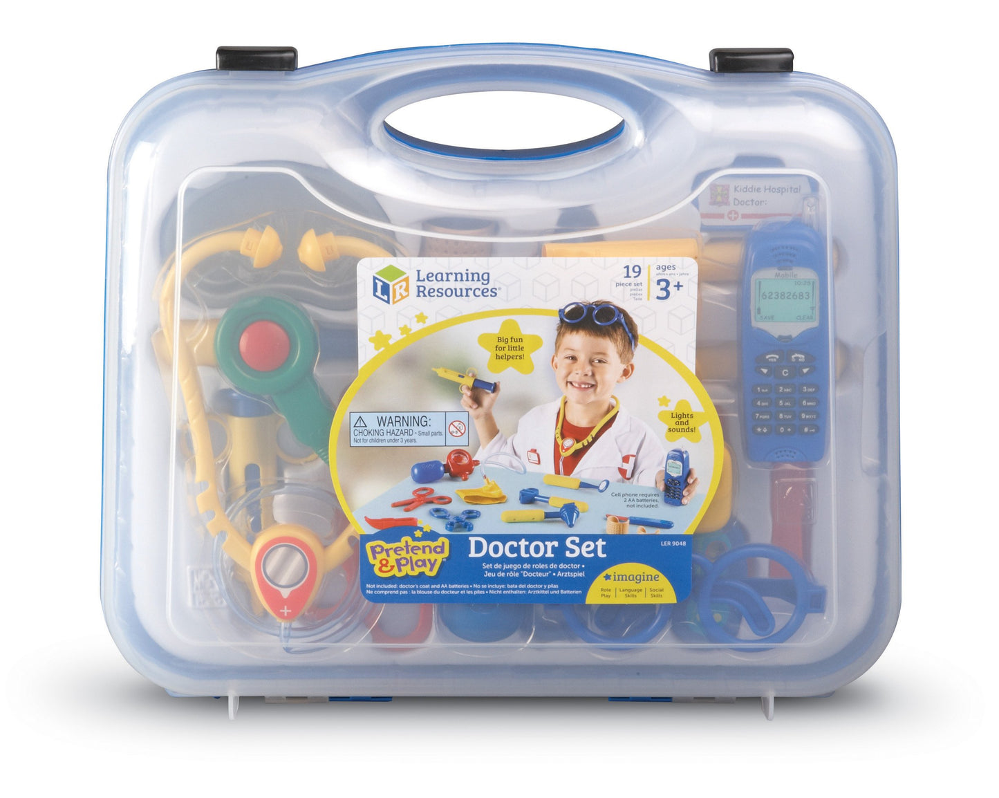 Learning Resources Doctor Kit - 19 Pieces, Ages 3+, Toy Medical Set for Kids, Toddler Pretend Play, Social Emotional Learning