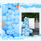 200 Pieces Light Blue Balloons Pastel Blue Balloons Arch Kit Baby Blue Balloons Different Sizes Macaron Blue Balloons Garland Fo