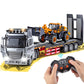 9 Channel Rc Semi Truck Metal Cab, 2.4Ghz Remote Control Truck And Trailer With Lights And Sounds, Birthday Gift For Kids Boys 1