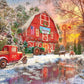 White Mountain Tree Farm Christmas Puzzles 1000 Pieces Jigsaw Puzzle for mature-themeds and Family