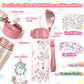 Y YOFUN Decorate Your Own Water Bottle with Tons of Glitter Gem & Unicorn Stickers, BPA Free Tritan Material, 20 oz, Kids Craft