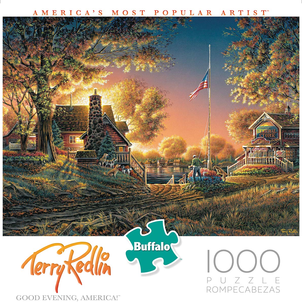 Buffalo Games - Terry Redlin - Good Evening  America! - 1000 Piece Jigsaw Puzzle