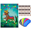 Pin The Tail On The Donkey Party Game, Mexican Donkey Game Poster Come Extra With Donkey Tail And Eye Masks For Donkey Party Favors, Kids Birthday Party, Fiesta Party