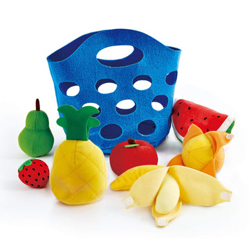 Hape E3169 Fruit Basket - Soft Food Accessories . Blue