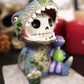 Ebros Larger Furry Bones Rex The Tyrannosaurus And Purple Dinosaur Doll Voodoo Skeleton Figurine 4' Tall Collectible Furrybones Skulls Skeletons In Halloween Costume Statue