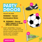 Big Dot Of Happiness Goal - Soccer Party Decorations - Soccer Baby Shower Or Birthday Party Centerpieces - Sports Party Centerpieces - Sport Decorations- Soccer Party Table Toppers - Set 15