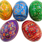 Westmon Works Ukrainian Wooden Pysanky Easter Eggs Handmade And Painted In Ukraine, Set Of 5