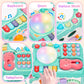Baby Gift For 1-2 Year Old Girl, 10-In-1 Montessori Toys Bus For Baby 6-12-18 Months+, First Christmas And Birthday Gifts, Blue