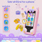 KOKODI Kids Smart Phone Toys, Birthday Gifts Unicorn Toddler Play Phone for Girls 3-10, Touchscreen HD Dual Camera Cell Phone fo