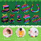 Julmelon 36 Pcs St Patricks Day Scratch Art For Kids, St. Patricks Day Crafts For Kids Rainbow Color Magic Scratch Paper Cards S