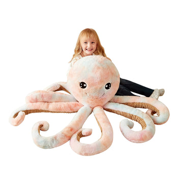 Ikasa Giant Octopus Stuffed Animal Jumbo Plush Toy,30' Soft Toys Large Cute Huge Kawaii Fluffy Big Size Fat Oversized Plushie,Gifts For Kids