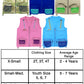 Dark Blue S/M Fits Youth Size 4-7 Combination Set Vest And Hat: 1 Blue Cargo Vest For Kids With Reflective Safety Straps & 1 Flo