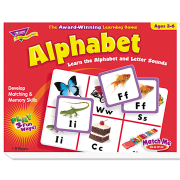 Trend Enterprises: Match Me Game-Alphabet, Learn The Alphabet And Letter Sounds With Photos, Develop Matching And Memory Skills,