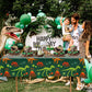 Staraise 3 Pieces Dinosaur Birthday Decorations Party Tablecloth, Dinosaur Table Cover PE Waterproof Rectangle Tablecloth for Ki