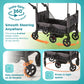 Contours Curve 360 Lightweight Double Baby Stroller Wagon for 2 Kids, Fits Infant Car Seats, Ultra Maneuverable, Easy in and Out