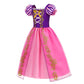 Isswya Princess Dress For Girls Princess Costume Kids Dress Up Halloween Christmas Party Cosplay Outfits 5-6Y