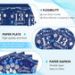 13Th Birthday Decorations For Boy Girl Official Teenager 13Th Tableware Decorations Navy Blue Silver Birthday Plates Napkins Tab