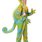 Fun Costumes Chameleon Costume For Kids, Lizard Jumpsuit For Dress-Up, Animal Theme Parties & Halloween Small