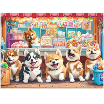 300 Piece Puzzles for mature-themeds  Cute Dogs Jigsaw Puzzle for mature-themeds Kids Seniors  Recycled Cardboard XLarge Piece Puzzle 300 Piece  Challenging Game Family Activity Great Gift for Friends 20.5 * 15 in