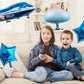 31Inch Large Airplane Blue Party Decoration Airplane Balloon Birthday Party Supplies (A Plane)