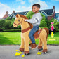 Ponycycle Horse Ride On Toys Riding Horses Rocking Horse Walking Pony Toys Essential Model E (With Brake/ 35.4' Height/Size 4 For Age 4-8) Boys And Girls Gifts Power Pony With Wheels Light Brown E436